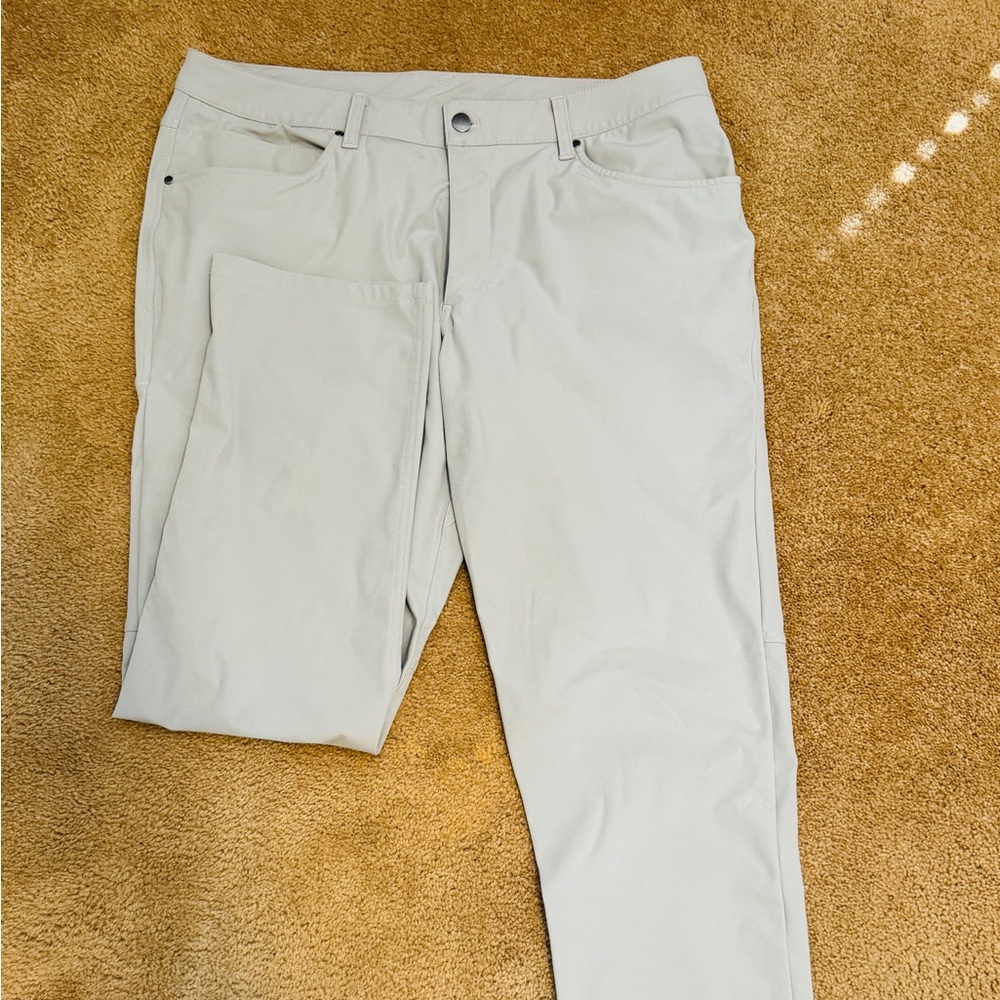 Lululemon 36x32 abc classic cut.  Steel / blue